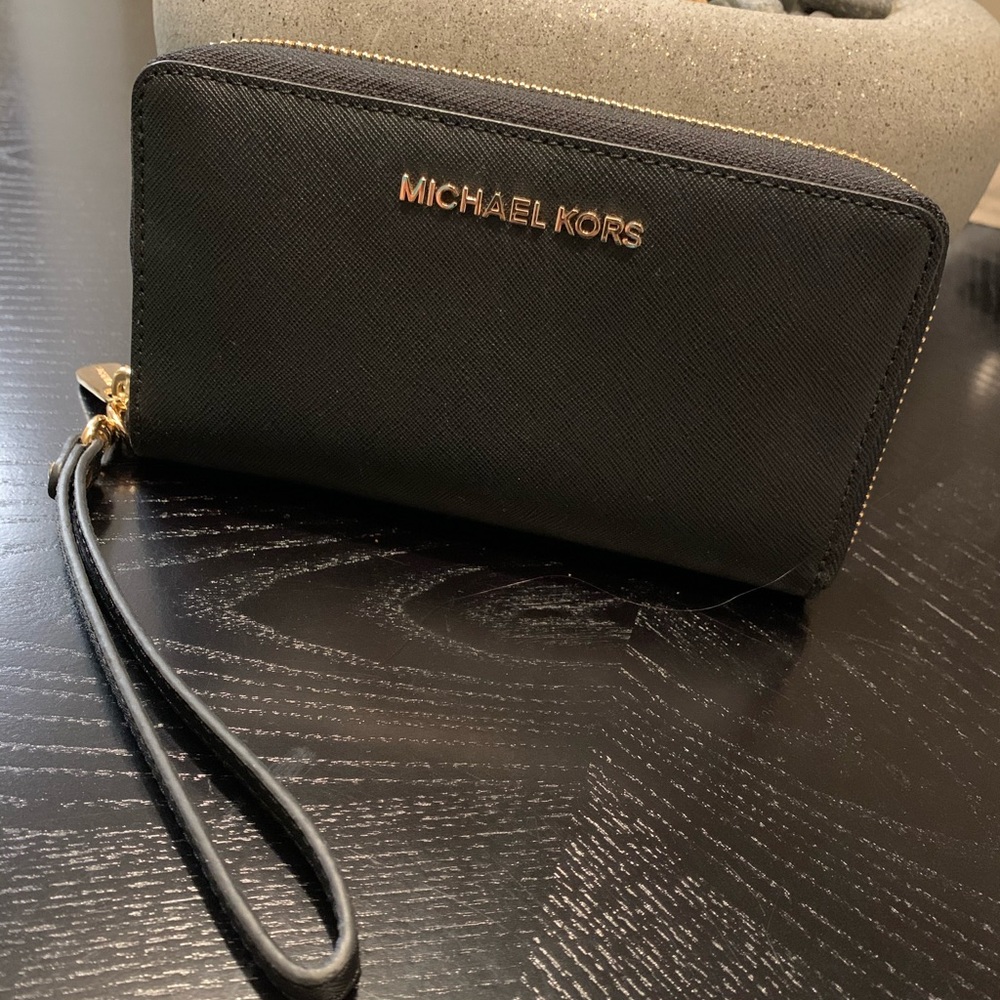 Michael Kors Black Wallet Wristlet